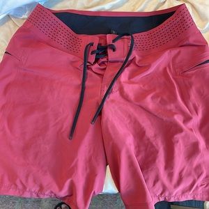 Lululemon red board shorts 32